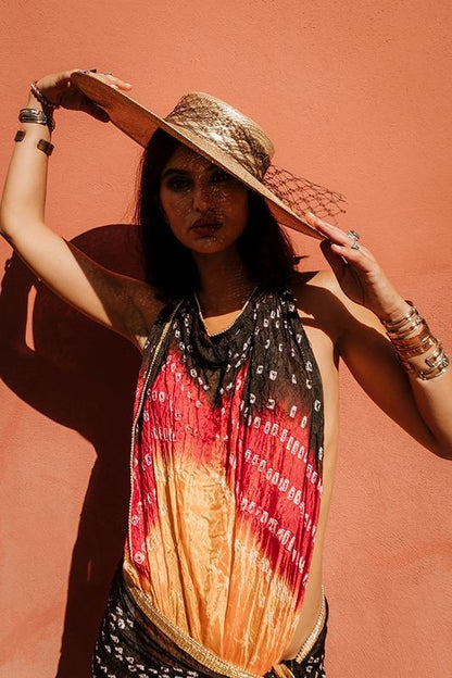 Multiposición Dupatta Bhandani
