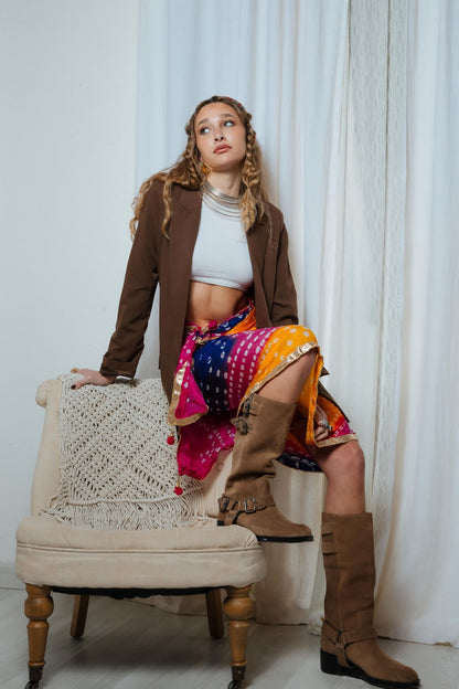 Multiposición Dupatta Bhandani
