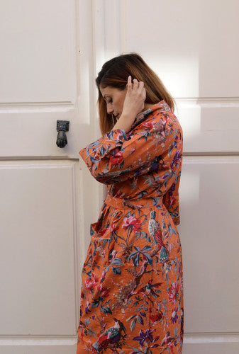 Kimono Robe Print long