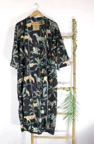 Kimono Robe Print long