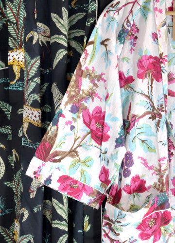 Kimono Robe Print long