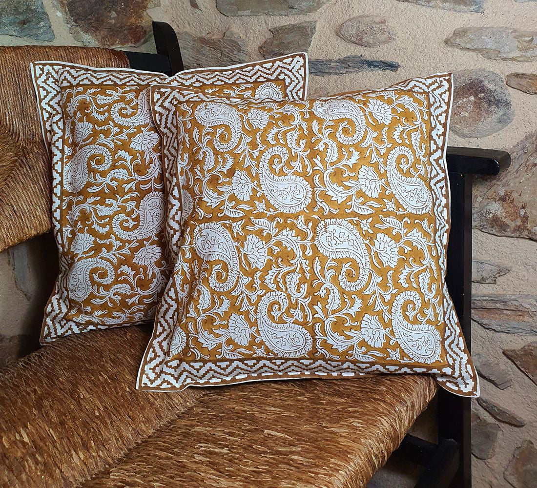 Funda Cojín Block Print