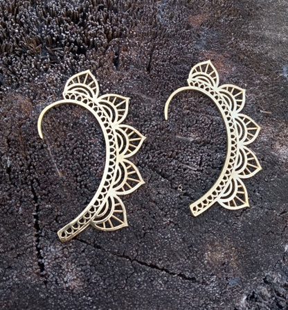 Earcuff Flor dorado