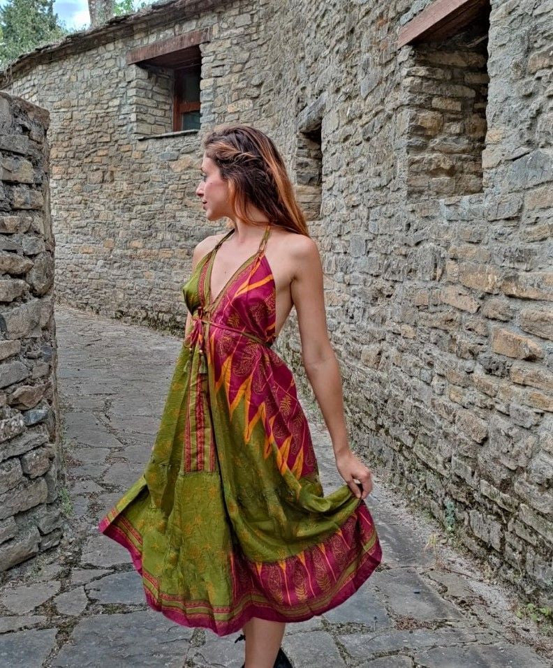 Vestido Kerhavo saree midi