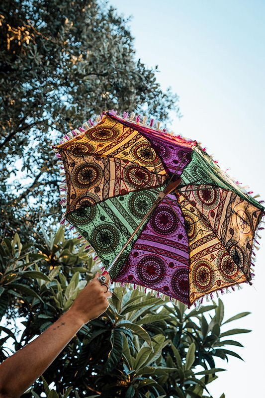 Parasol bordado 60 cm dia