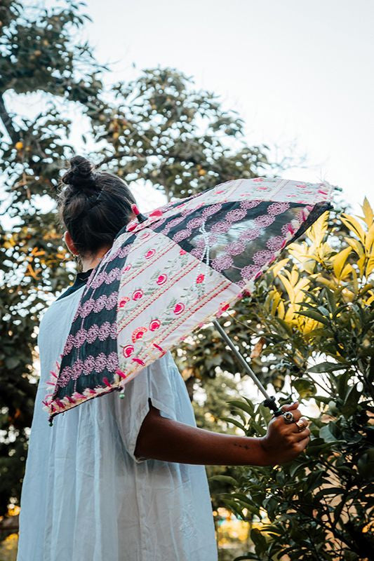 Parasol bordado 60 cm dia