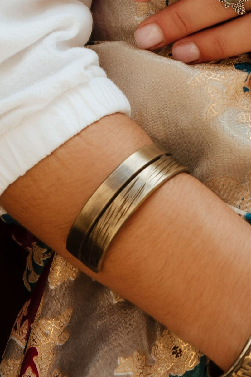 Brazalete Brass doble plain