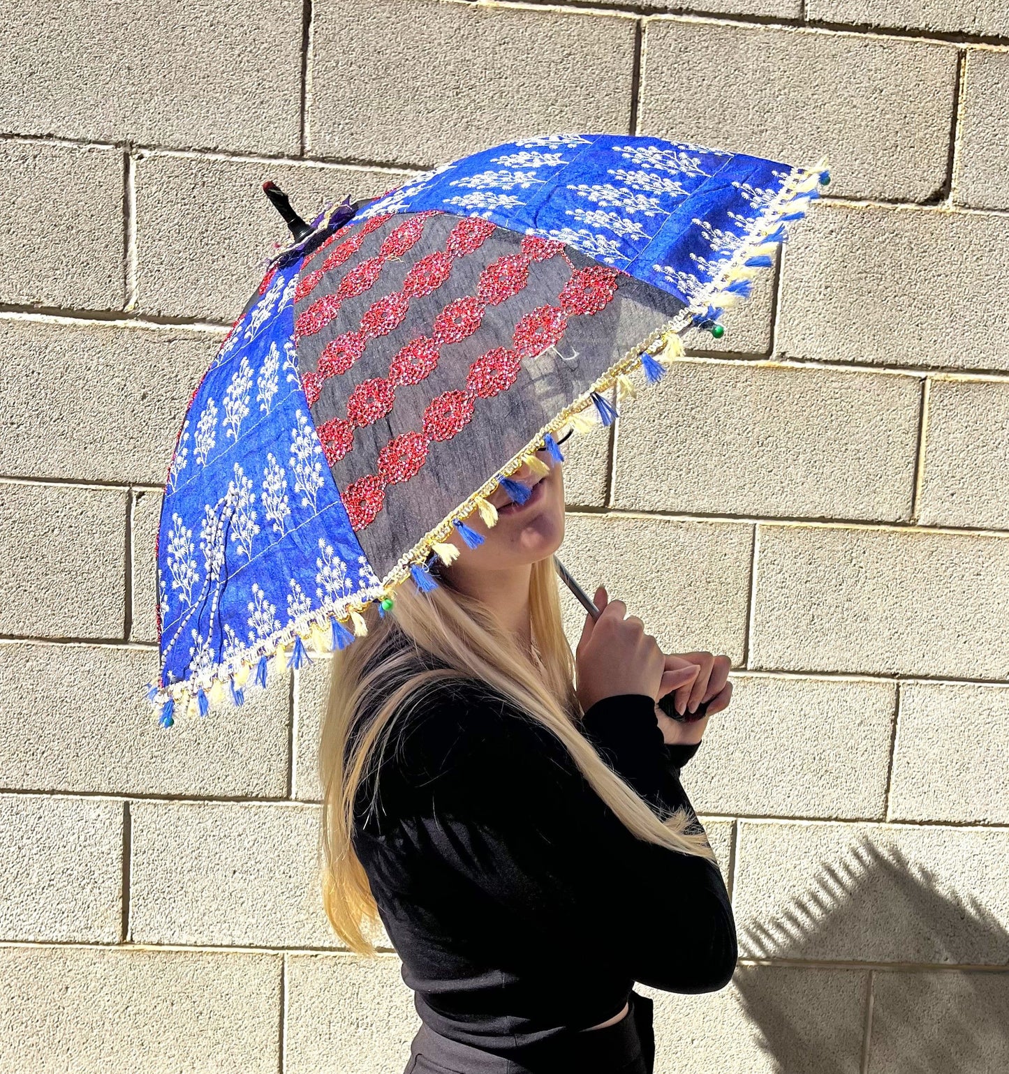 Parasol bordado 60 cm dia