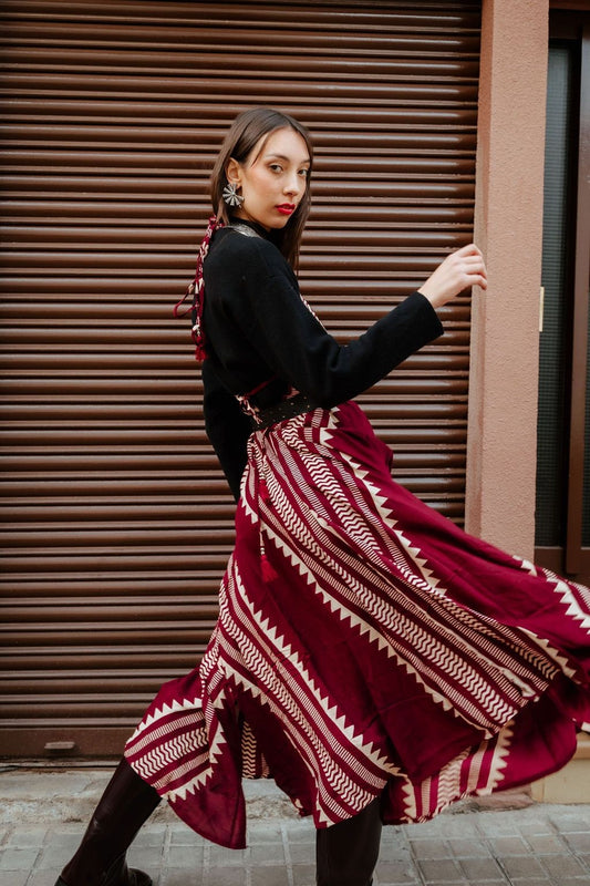 Vestido Kerha rayon print