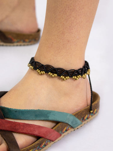 Pulsera tobillera macramé variadas