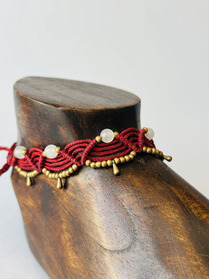 Pulsera tobillera macramé variadas