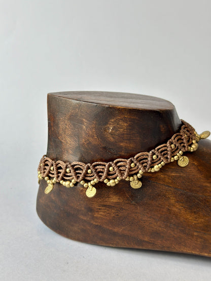 Pulsera tobillera macramé variadas