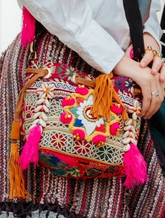 Bolso saco piel old Banjara