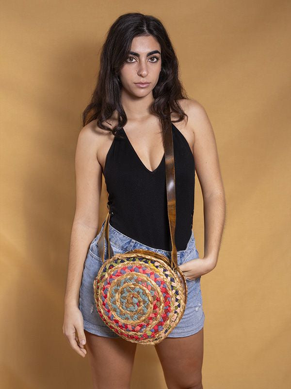 Bolso yute Raabta redondo