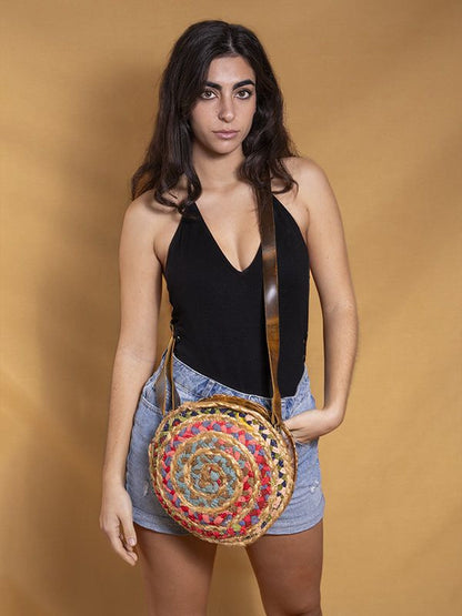 Bolso yute Raabta redondo