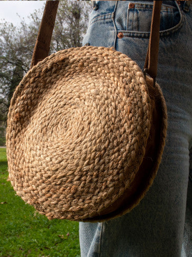 Bolso yute Raabta redondo