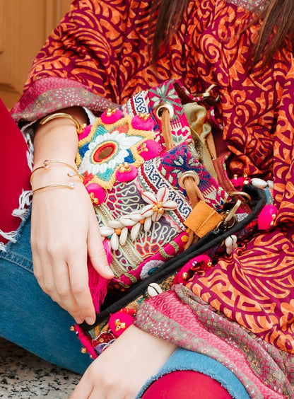 Bolso saco piel old Banjara