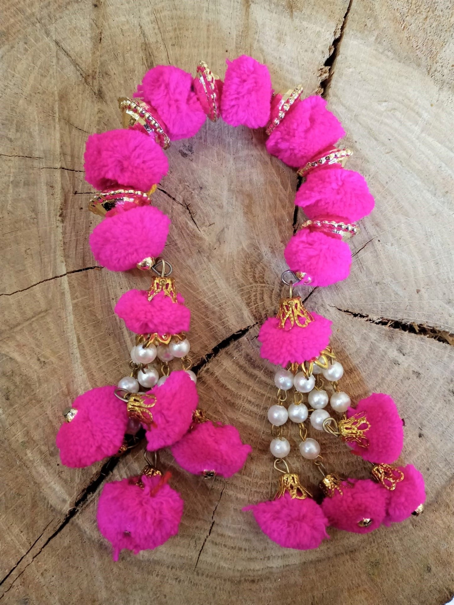 Pulsera Arati Holi pompon