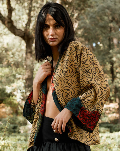 Kimono reversible Saree corto