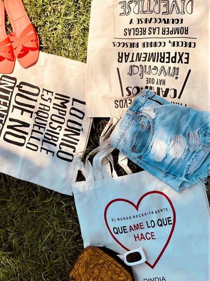Bolsa con mensaje 1 45x45 cm