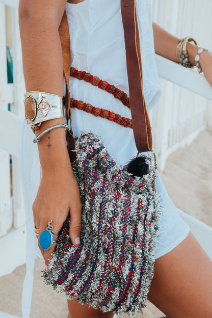 Bandolera Canvas piel