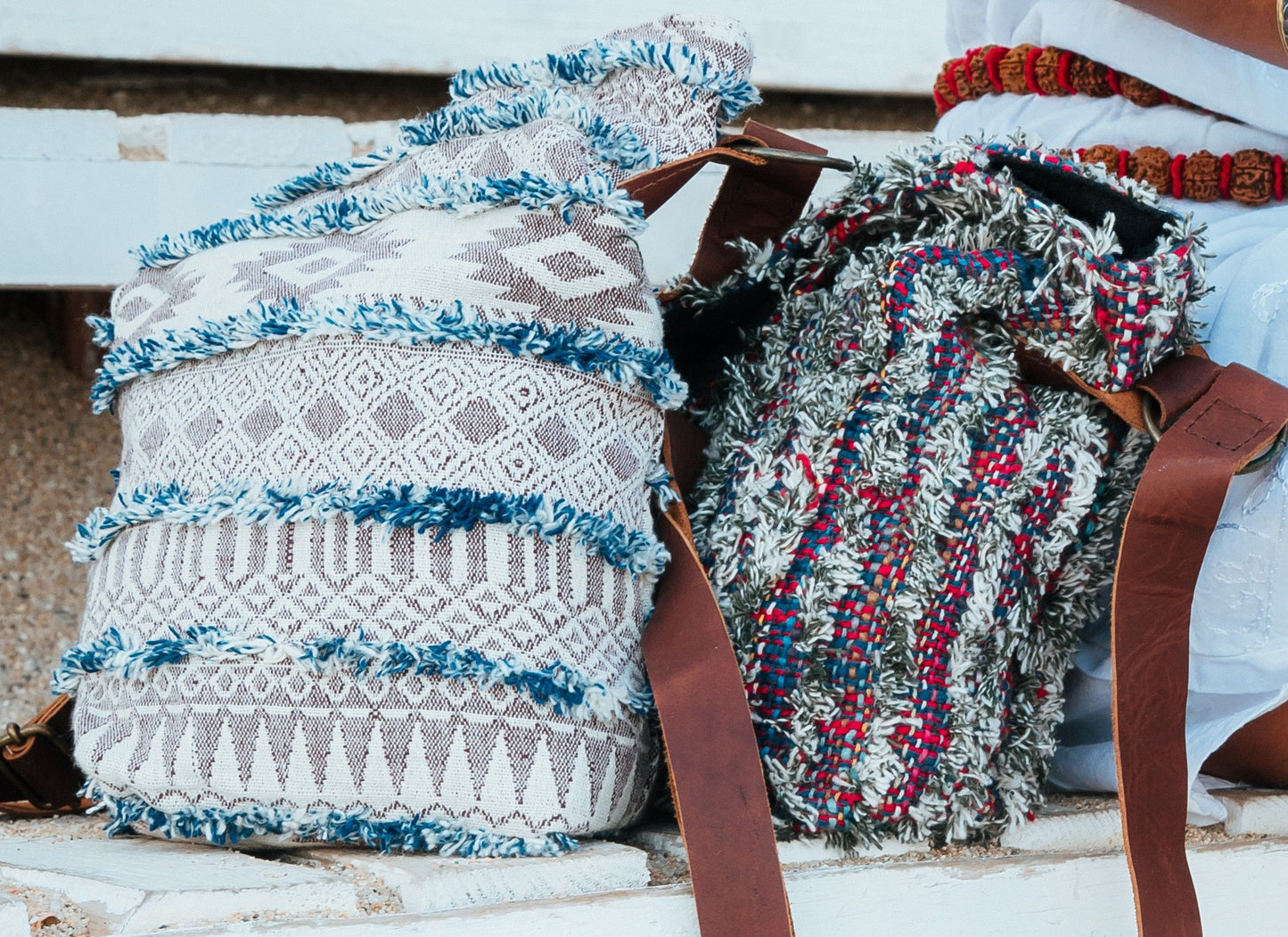 Bandolera Canvas piel