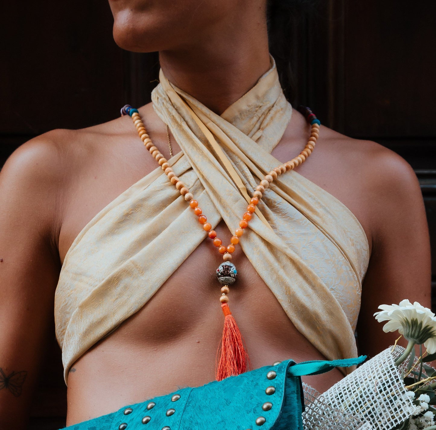 Mala Rudraksha Tibet Mineral