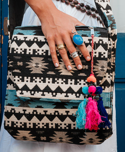 Bolso Tribal con abalorio