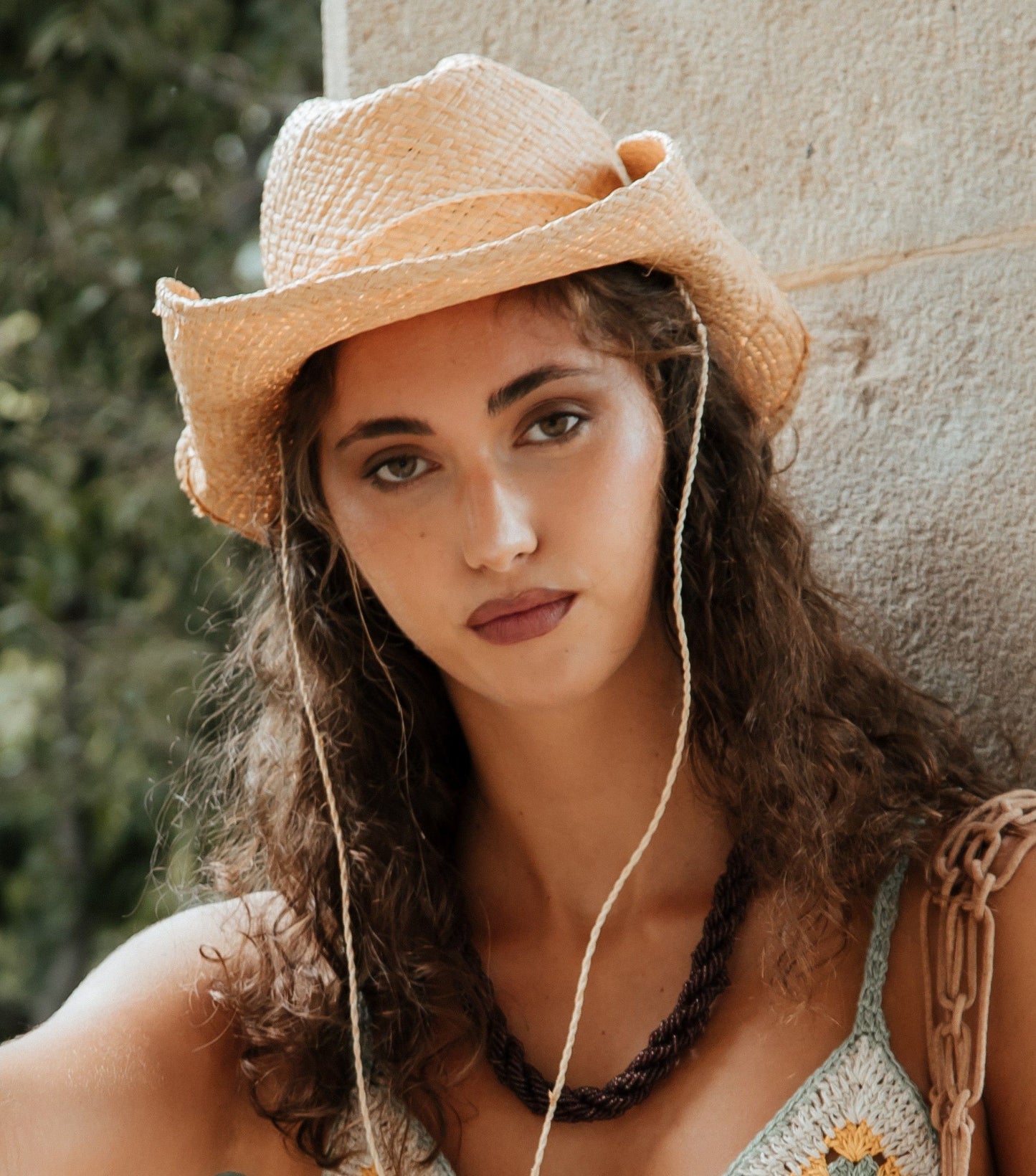 Collar trenzado cuentas