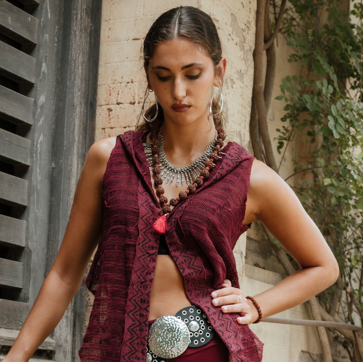 Chaleco Cropp Raik Block Print