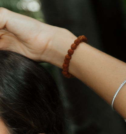 Pulsera mala Rudraksha