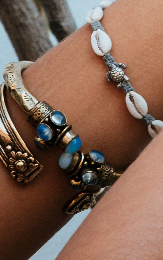 Brazalete Dragon Minerales dorado