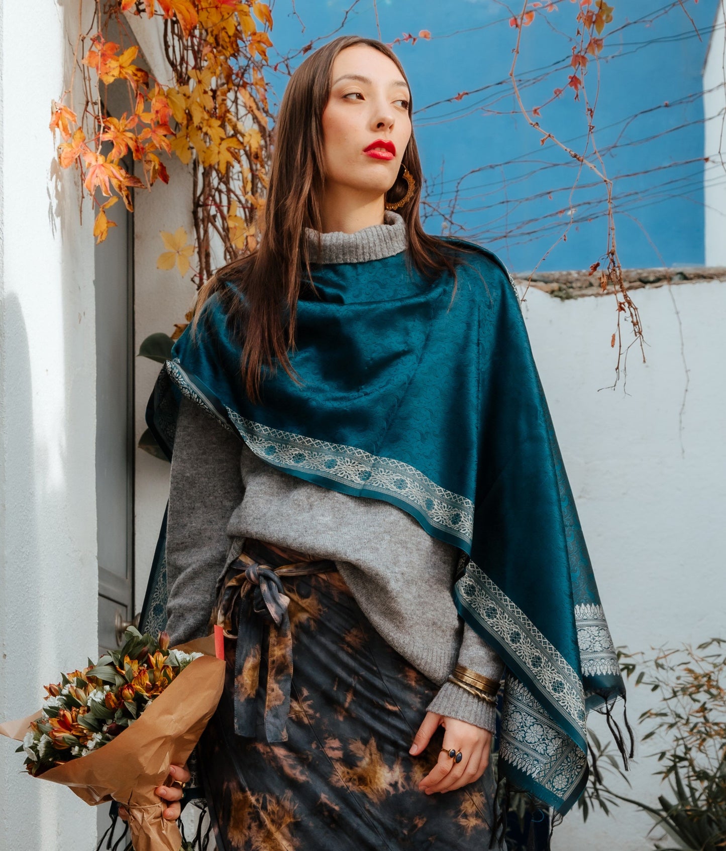 Pack x 5 Foulard hilo de seda