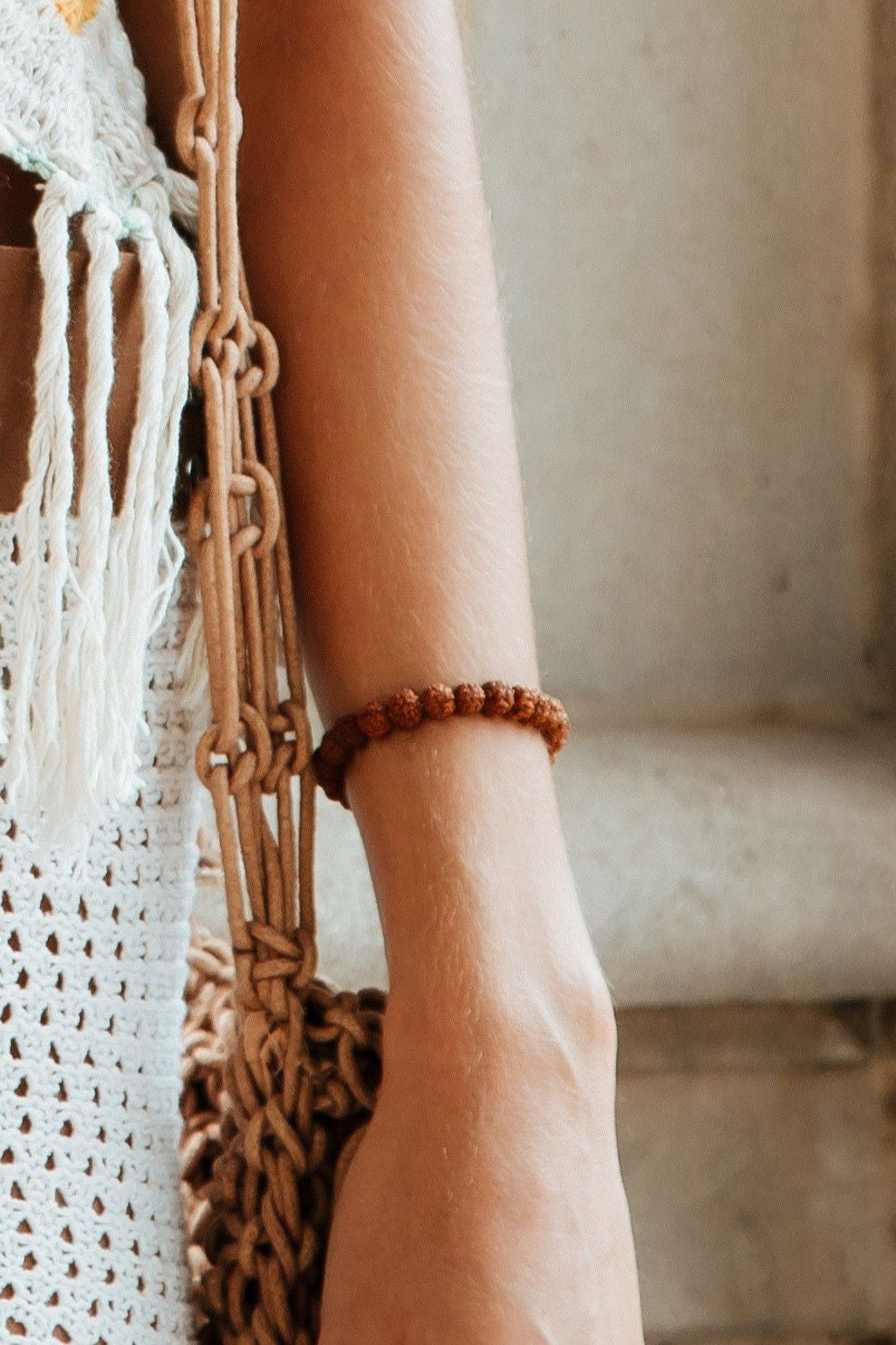 Pulsera mala Rudraksha