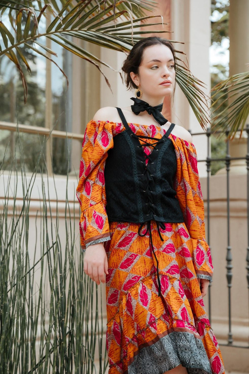 Total Look Blusa Maddhi con Falda Kerha Saree