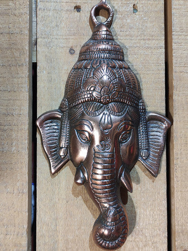 Máscara metal Ganesha 26 cm