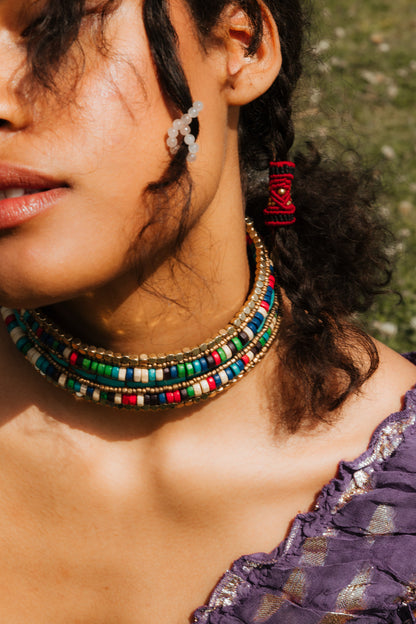 Abalorio macramé rastas