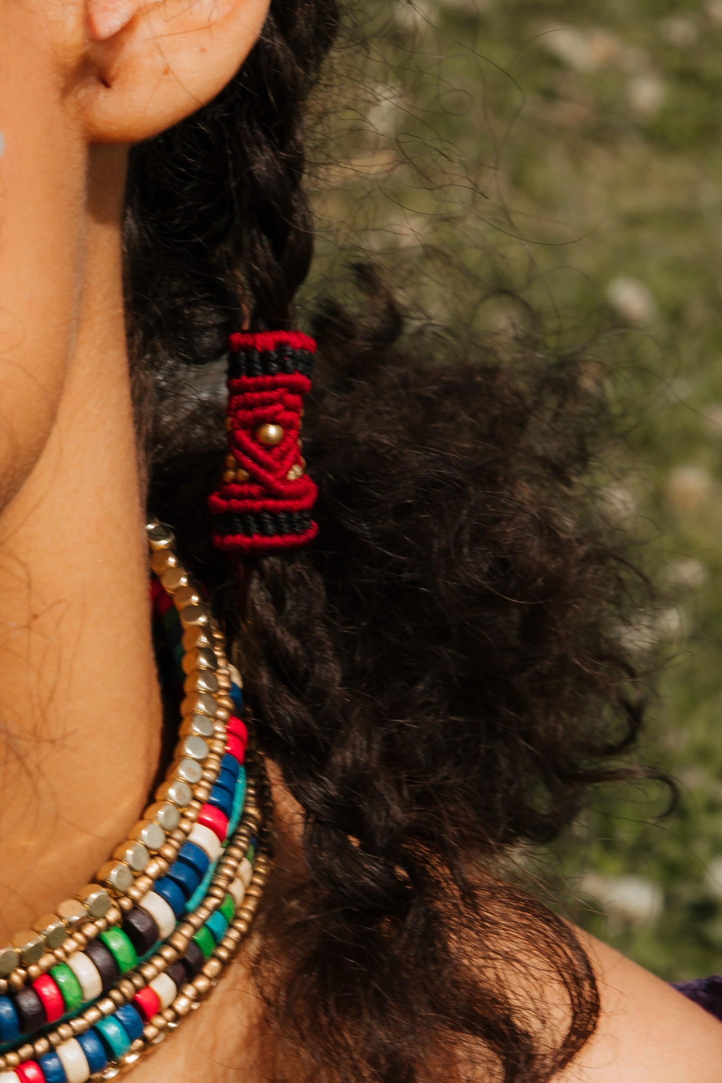 Abalorio macramé rastas