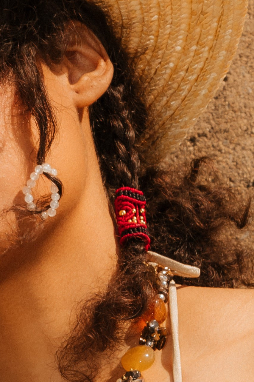 Abalorio macramé rastas