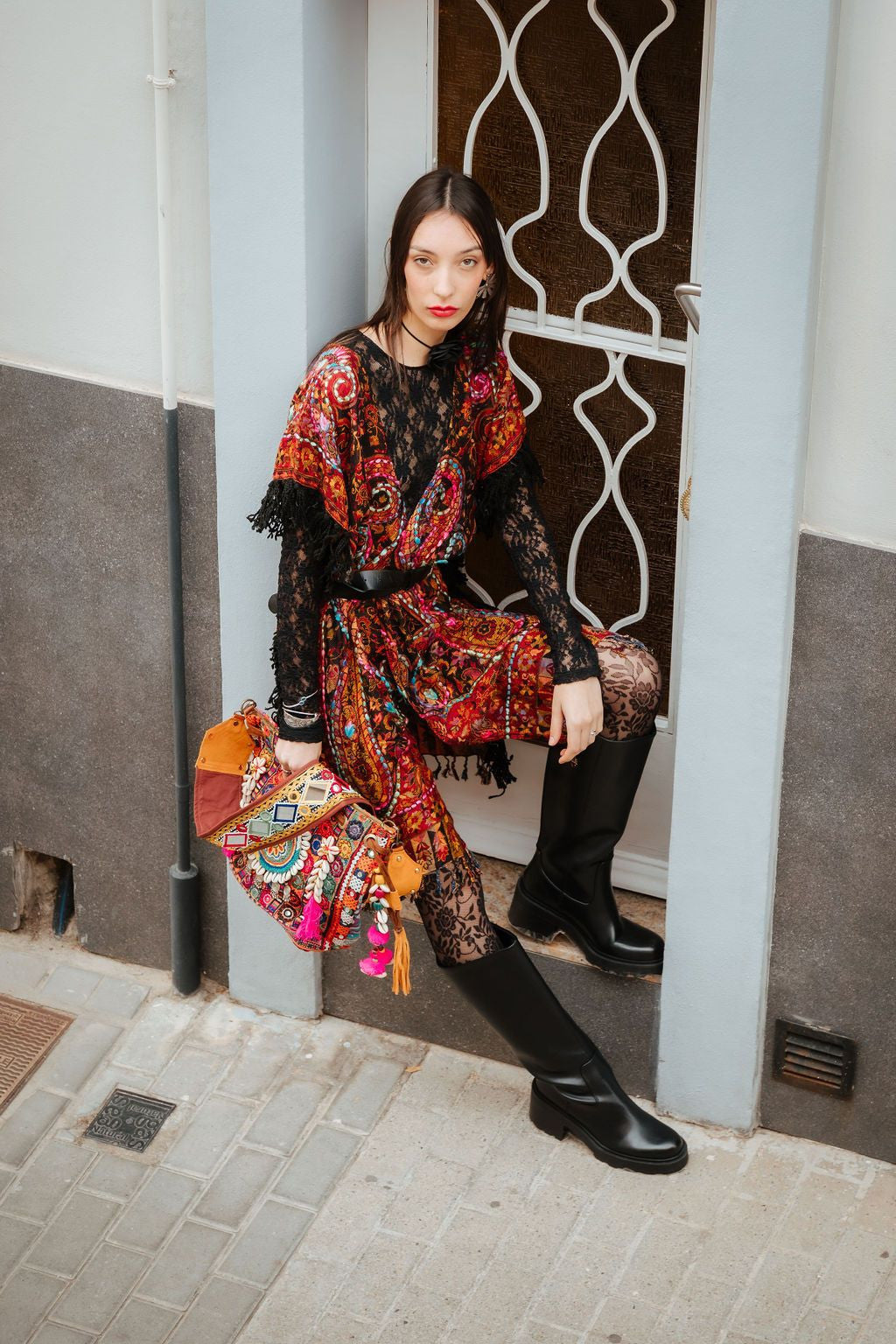 Kimono Uma Embrodery