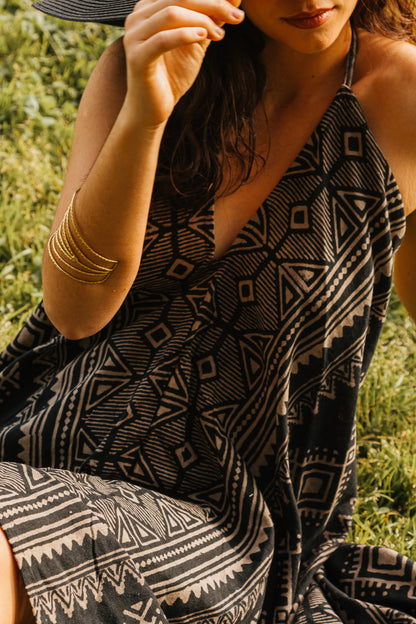 Vestido kerha Block Print full