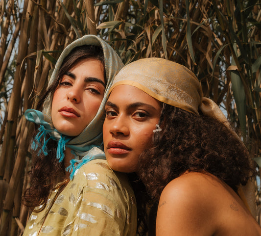 Pack x 5 Foulard hilo de seda