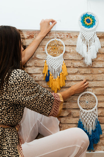 Atrapasueños crochet 16 cm