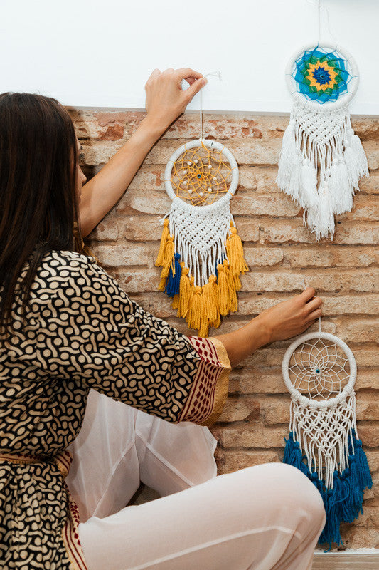 Atrapasueños crochet 16 cm