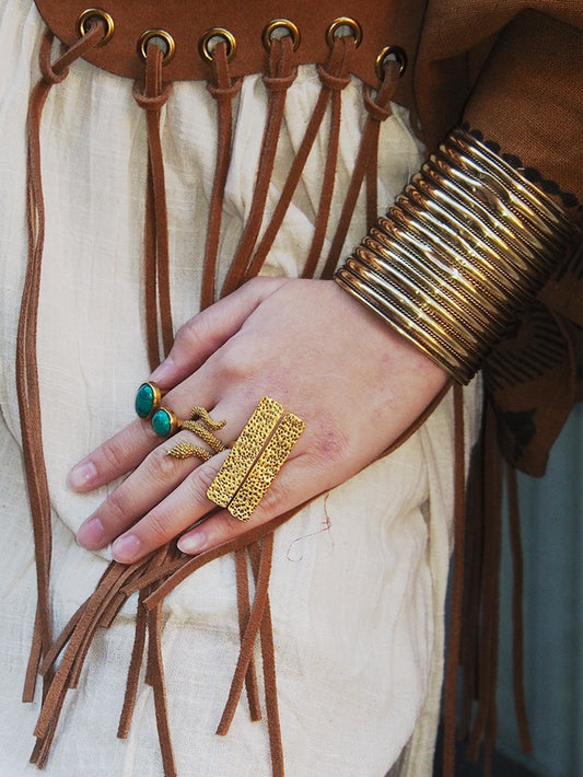 Brazalete Helios dorado