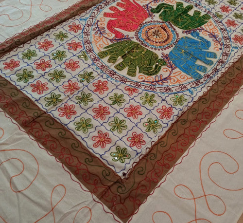 Cubrecama con elefantes doble 200x260 cm