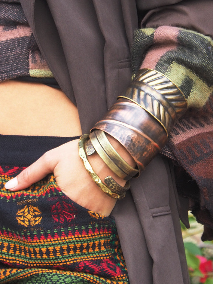 Brazalete Hoja Brass