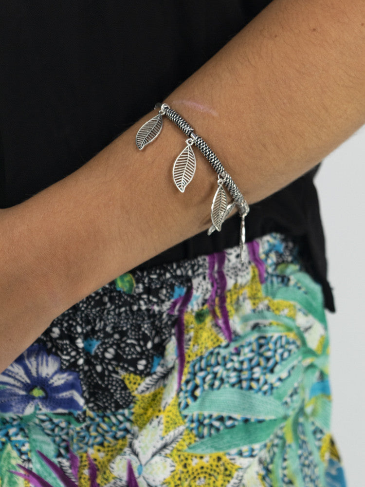 Pulsera rígida abalorios