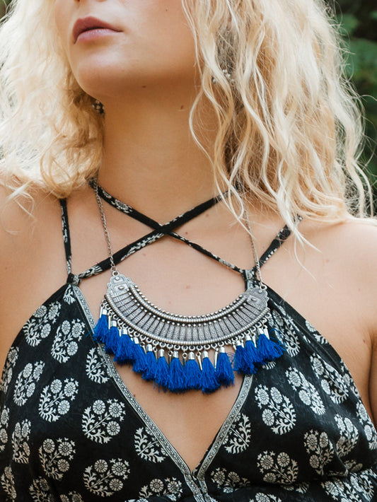 Conjunto collar y pendiente Adha