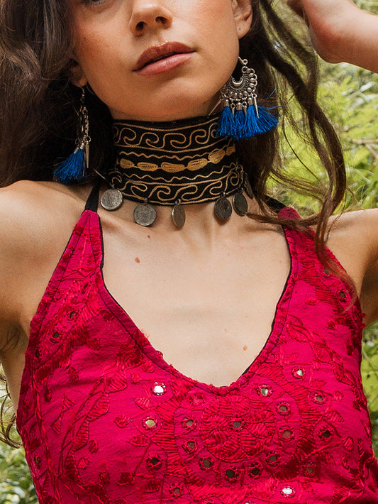 Conjunto collar y pendiente Adha